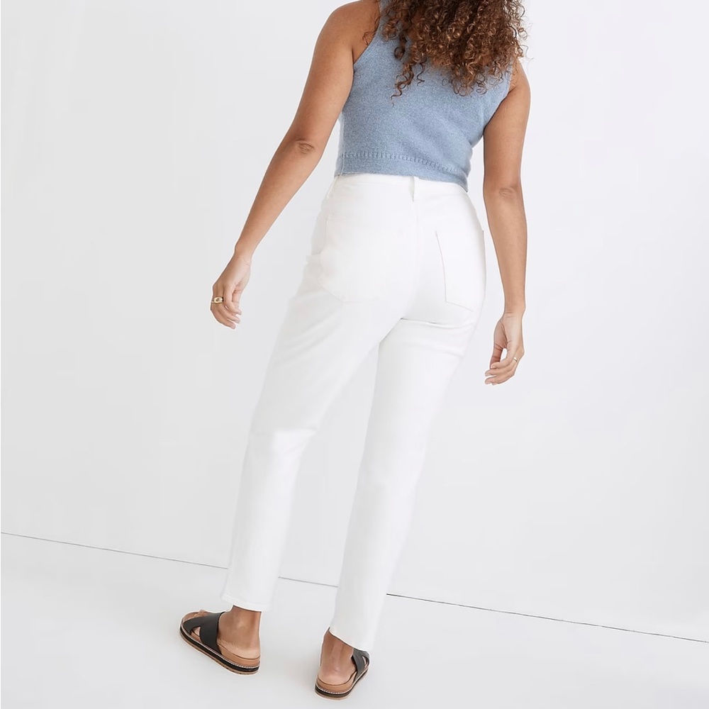 Madewell The Curvy Perfect Vintage Jean in White Size 31x26 #759 - Picture 3 of 10